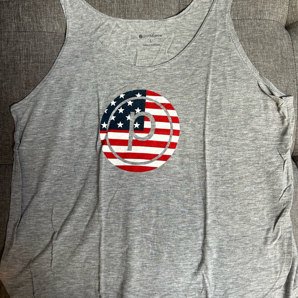 Pure Barre Heather Gray Tank Top